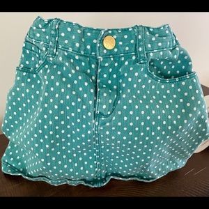 Gymboree little girls size 6 polka dot skirt
